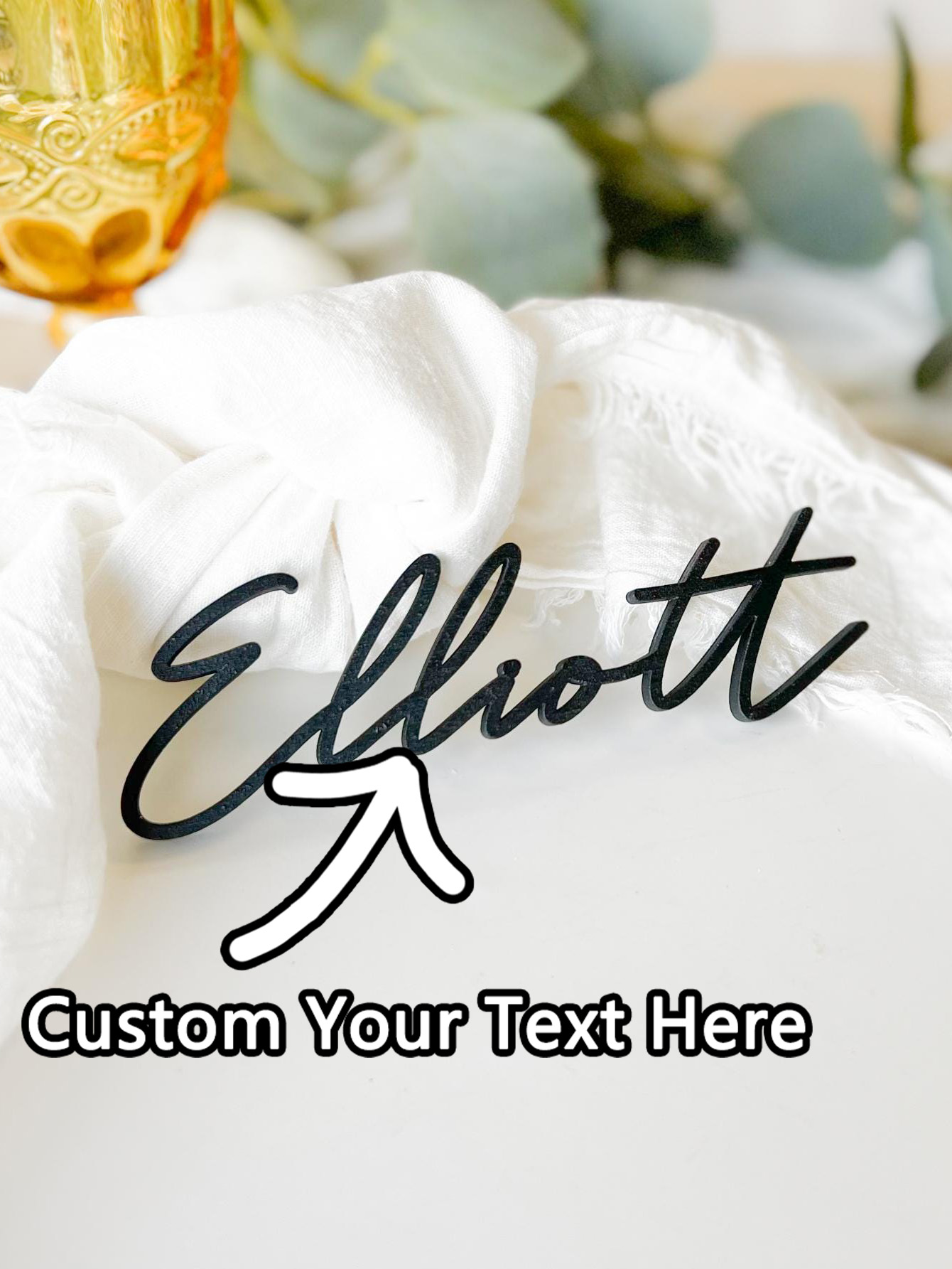Event & Party Supply Photos - 1PC aangepaste stoelkaart - gepersonaliseerde houten