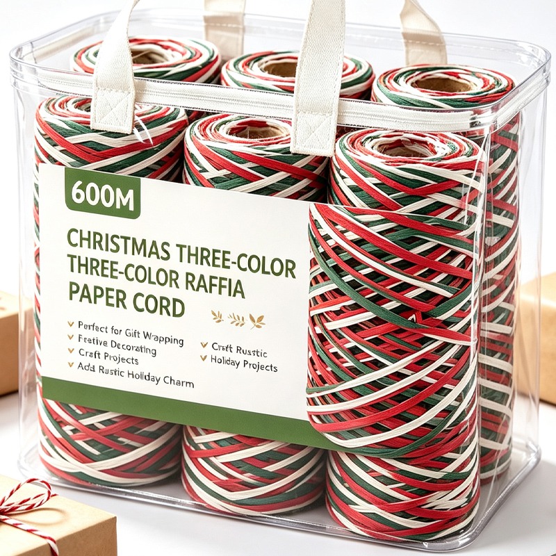 Papercraft Supply Ribbon - 150/600M Raffia Papierlint Zonnehoed Strandtas Papieren
