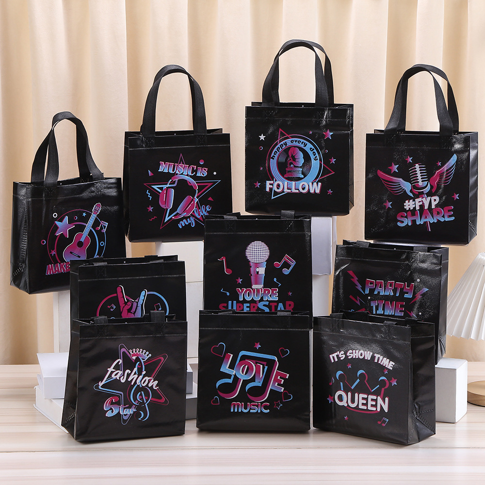 Event Party Shop - 10 stuks zwart laten we rockmuziek