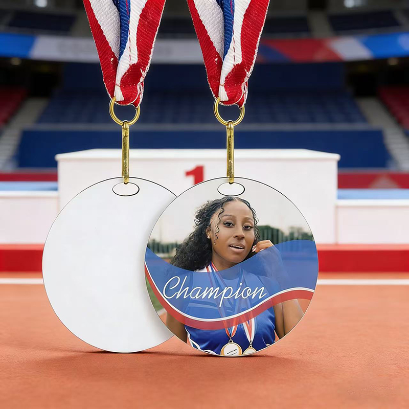 Event & Party Supply Photos - Gepersonaliseerde foto op maat gemaakte MDF-medaille,