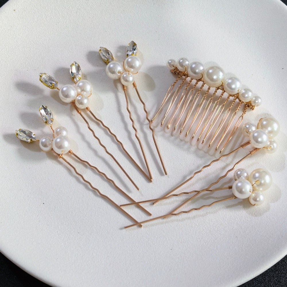 Event Suppliers - Parelkristal haarspelden kamset bruids haaraccessoires handgemaakte