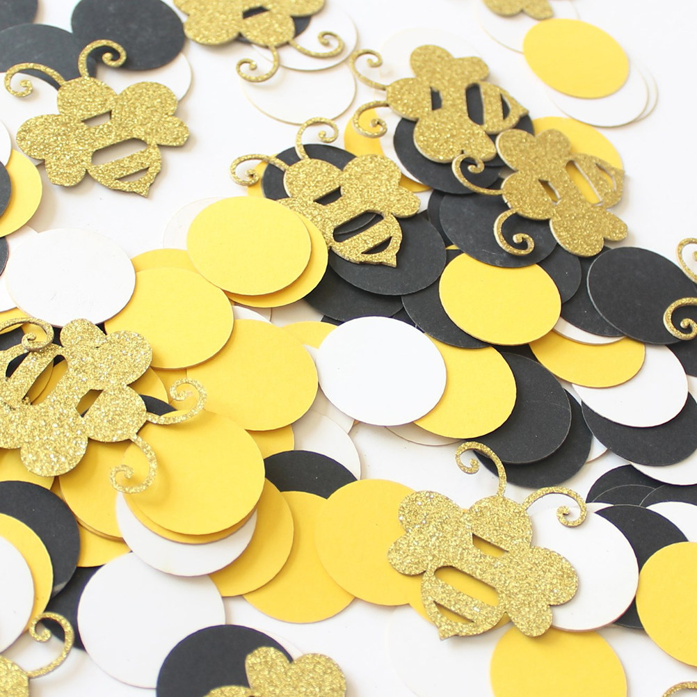 Papercraft Supply Confetti - 1Set Cartoon Bijen Papier Confetti Ronde