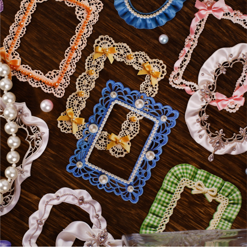 8 vellen vintage lintrand stri - Papercraft Supply Ribbon recensie en prijs