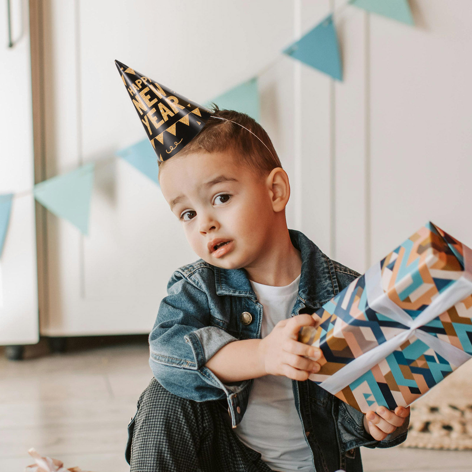 6 stuks zwart-gouden feestmuts - Party Hat Cone recensie en prijs