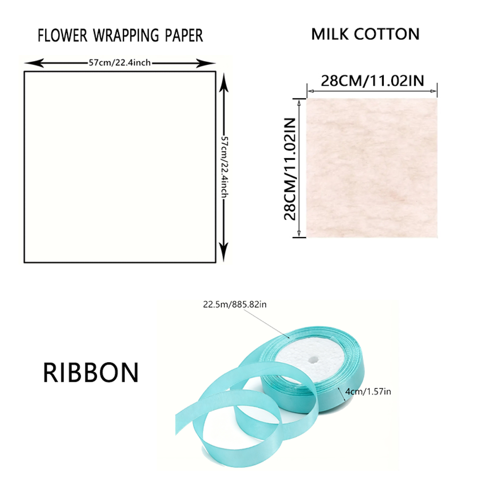 20 vellen bloemenboeket-inpakp - Papercraft Supply Ribbon recensie en prijs