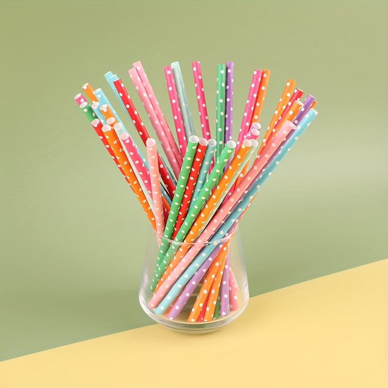 100 stuks kleurrijke wegwerp p - Paper Straw Color recensie en prijs