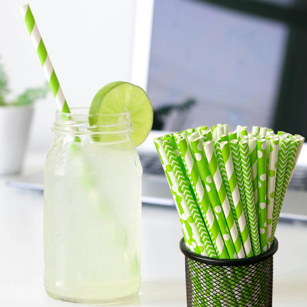 100 Stuks Kleurrijke Gestreept - Paper Straw Color recensie en prijs