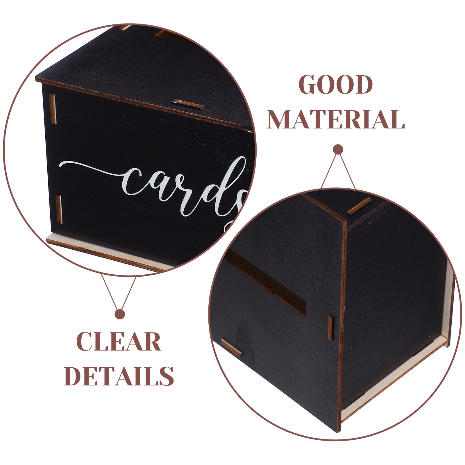 Houten bruiloftkaartenbox, rus - Event Party Box recensie en prijs