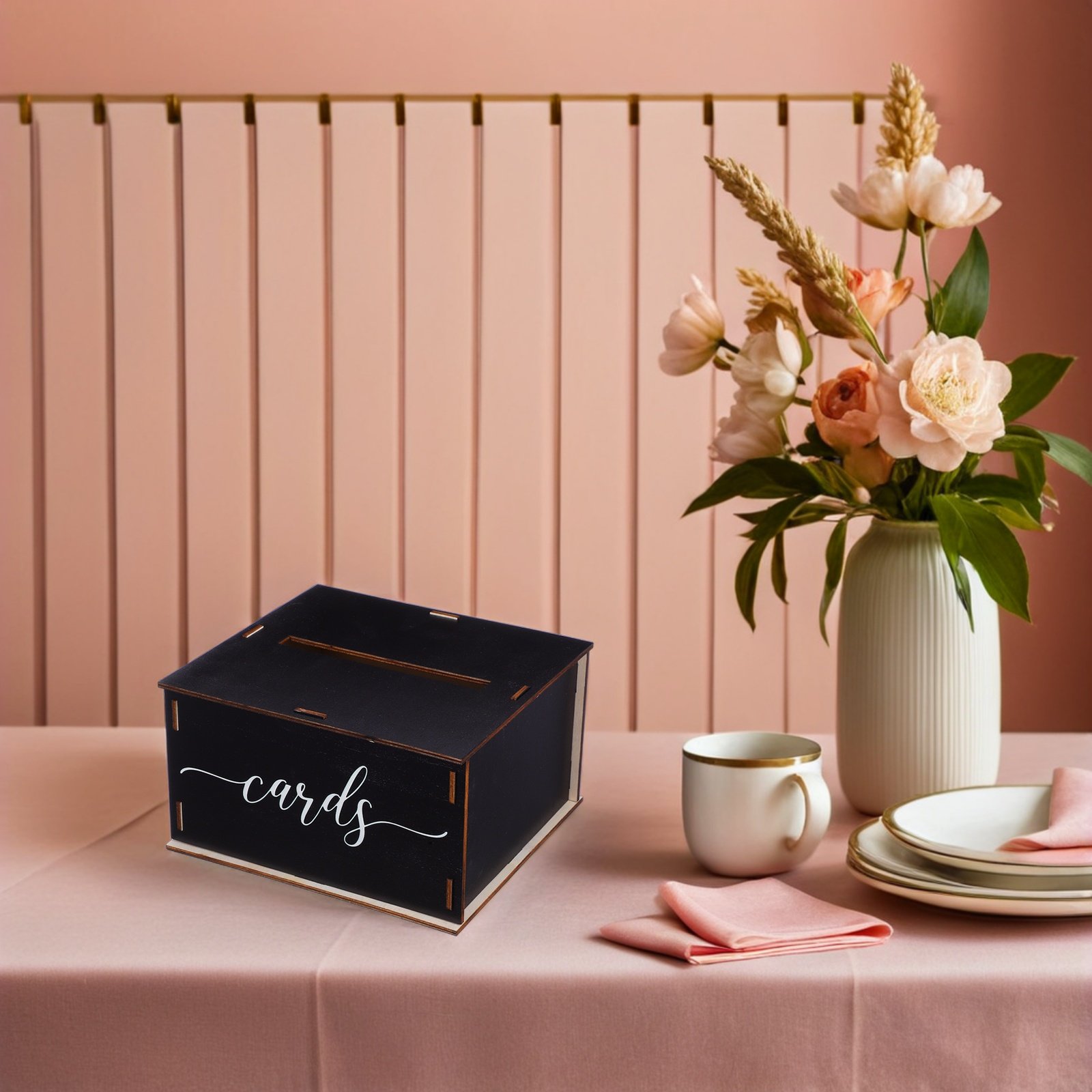 Houten bruiloftkaartenbox, rus - Event Party Box recensie en prijs