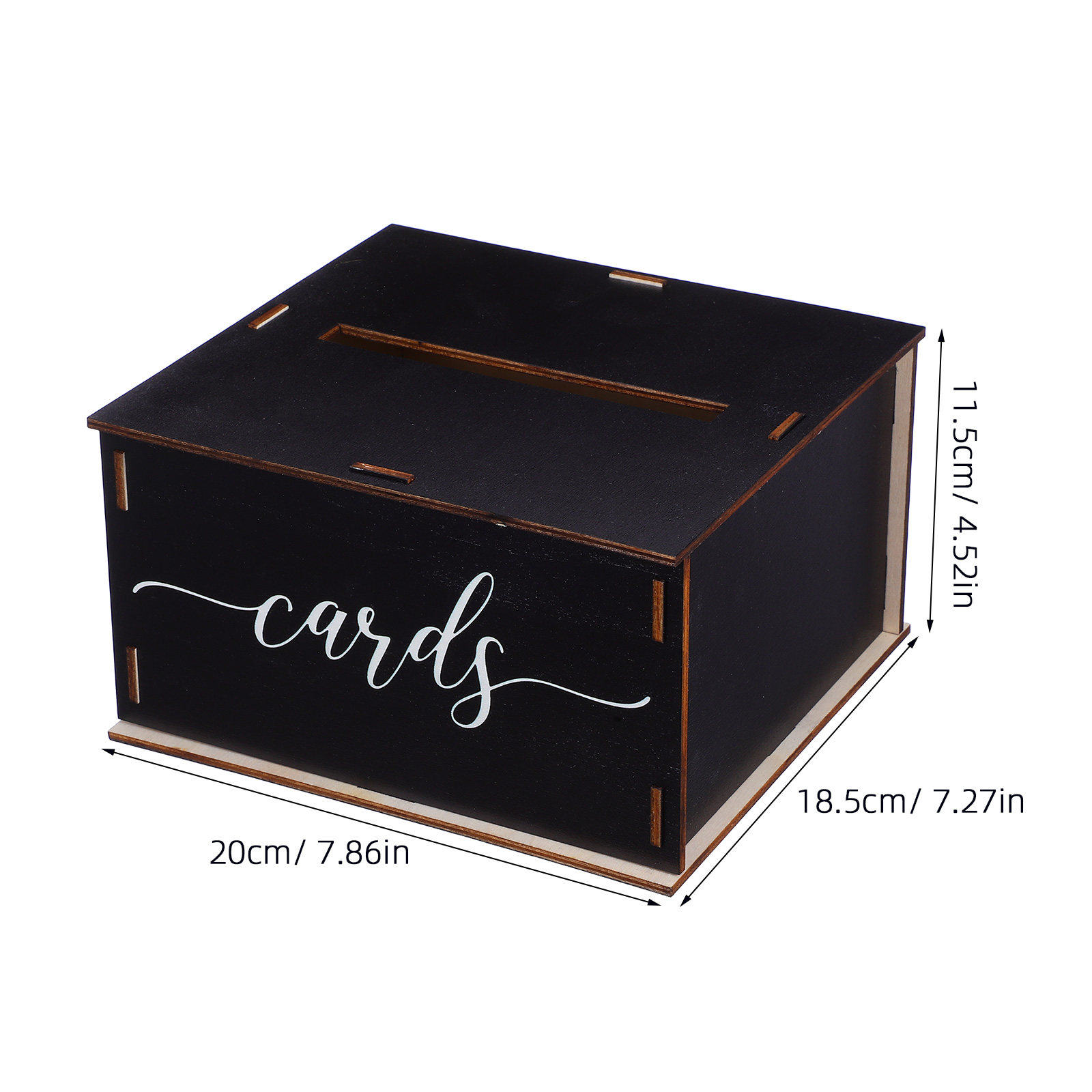Houten bruiloftkaartenbox, rus - Event Party Box recensie en prijs