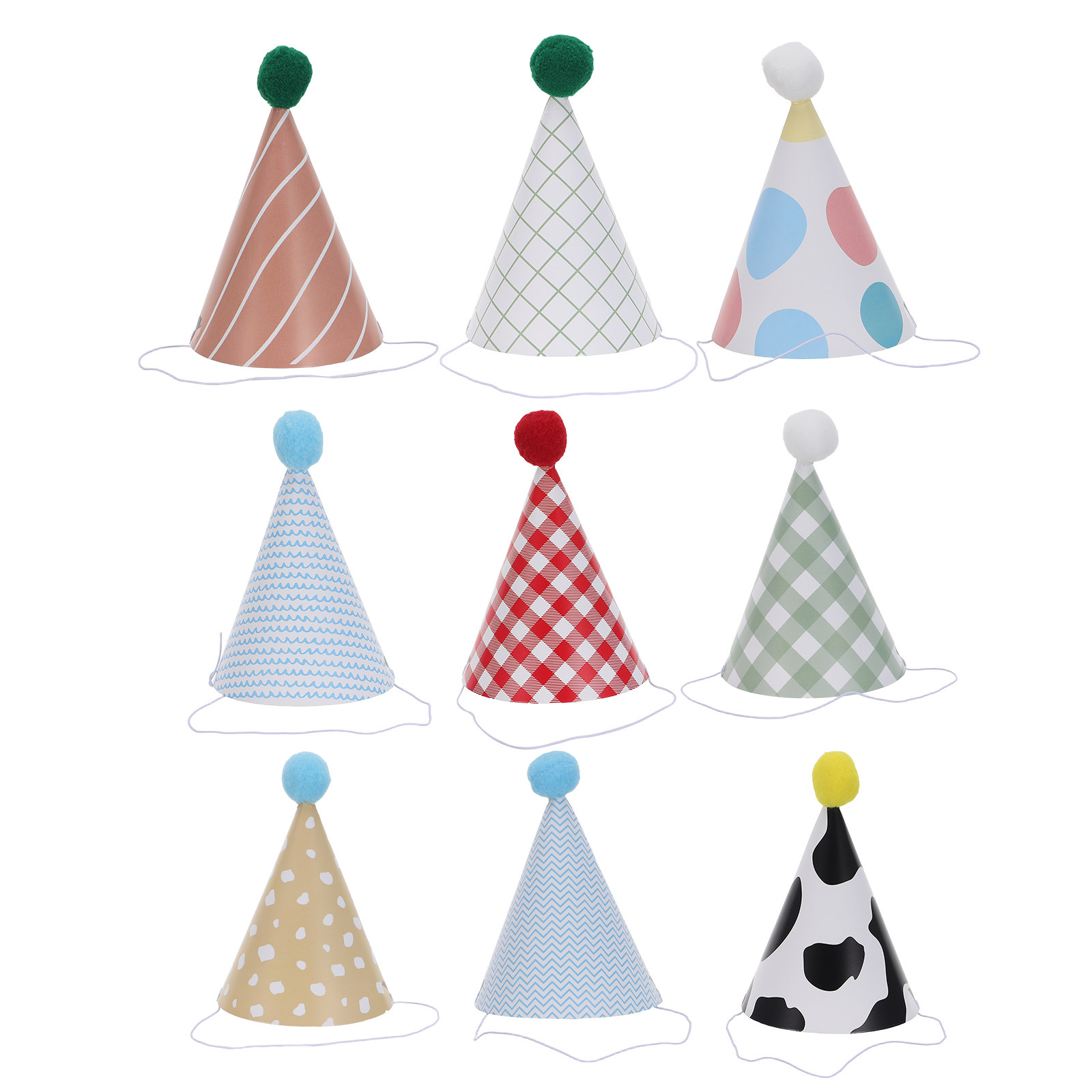 9 stuks verjaardagsfeestjesmut - Party Hat Cone recensie en prijs