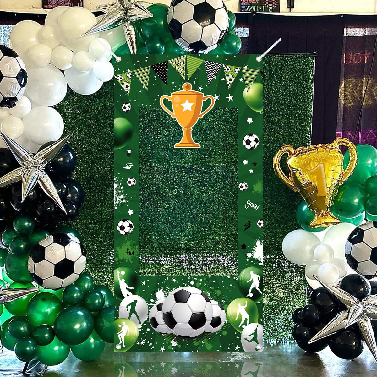 1pc Groene Voetbal Decoratieve - Photo Booth Frame recensie en prijs