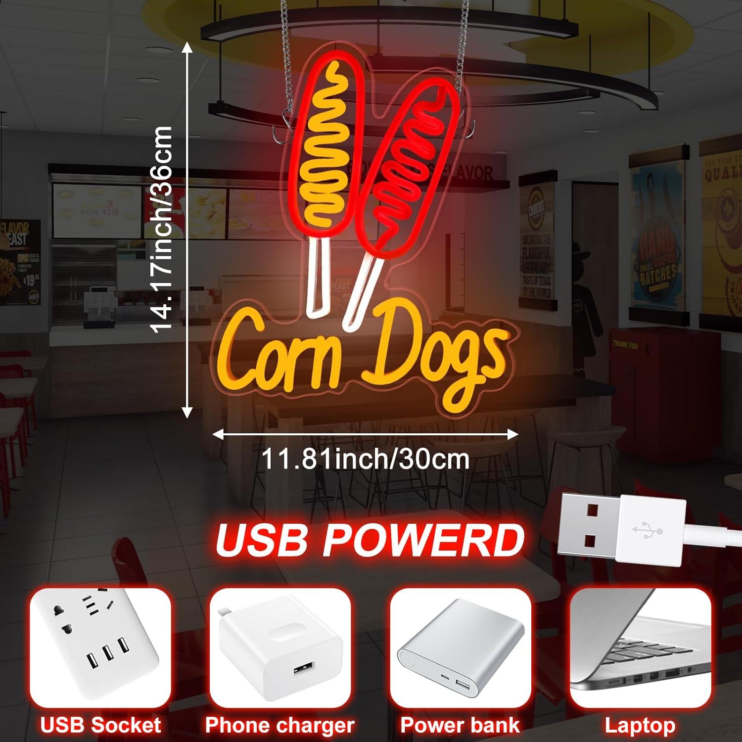 Maïsbroodje Neonbord Snack USB - Neon Sign Party recensie en prijs