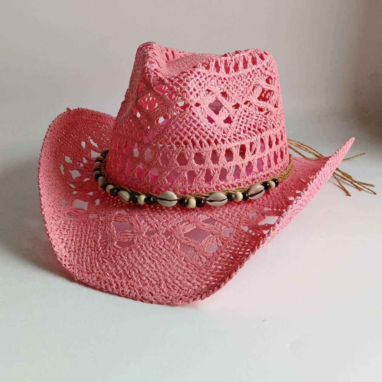 Roze cowboy strohoed holle han - Paper Straw Color recensie en prijs