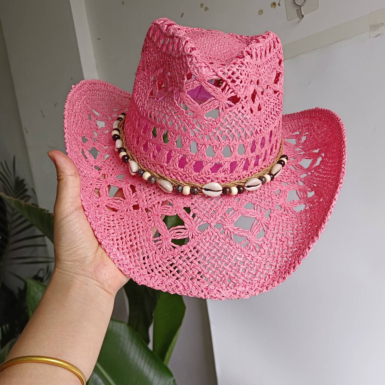 Roze cowboy strohoed holle han - Paper Straw Color recensie en prijs